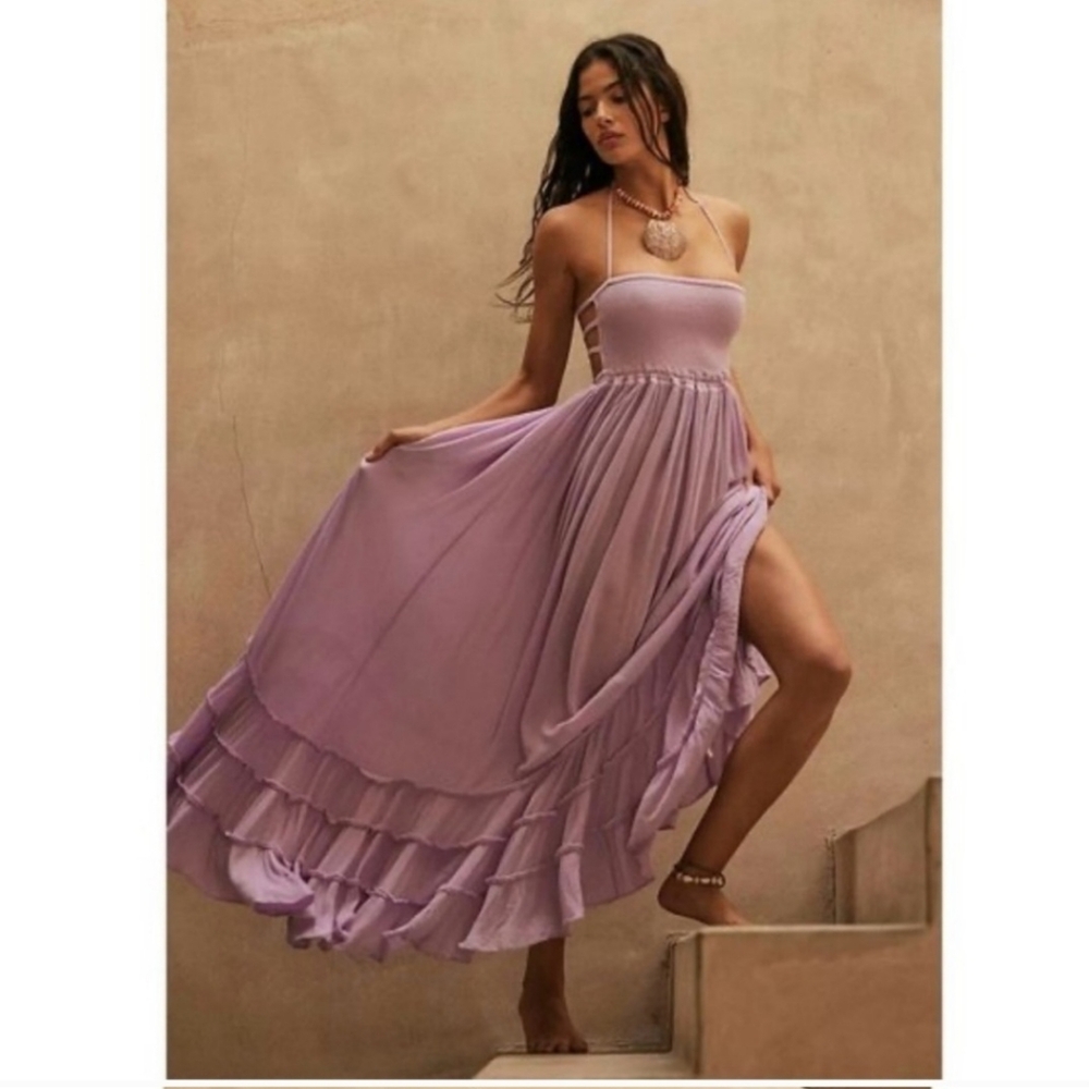 Free People Extratropical Maxi Dress Size X-Small - Lilac